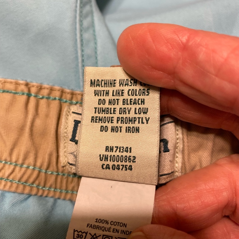 L.L. BEAN Aqua Blue Drawstring Shorts, Size: XL - Picture 7 of 9